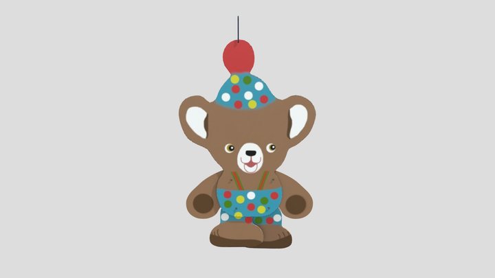 Old school Bear toy 3D Model