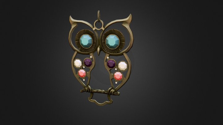 OwlNecklace 3D Model