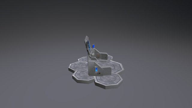 Sci-Fi Console 3D Model