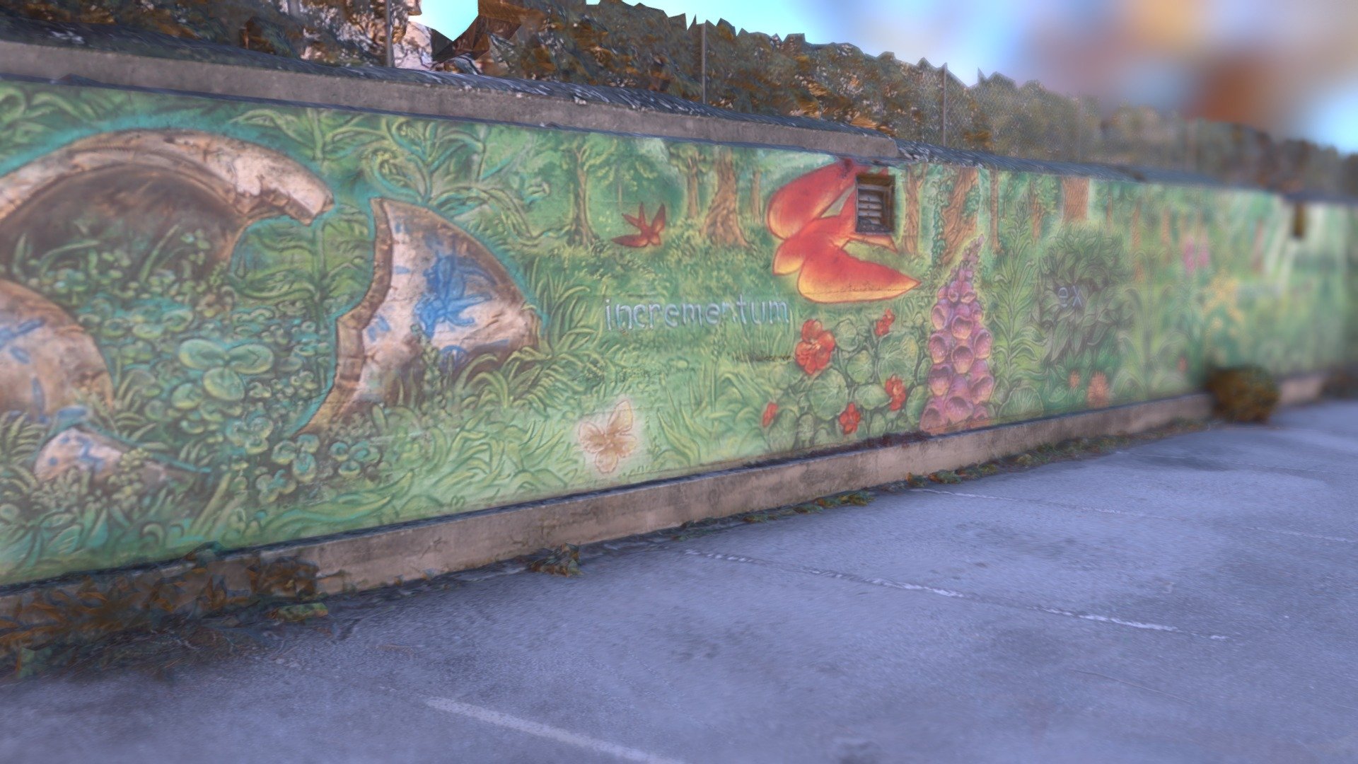 Digital Preservation of a Garden Mural.