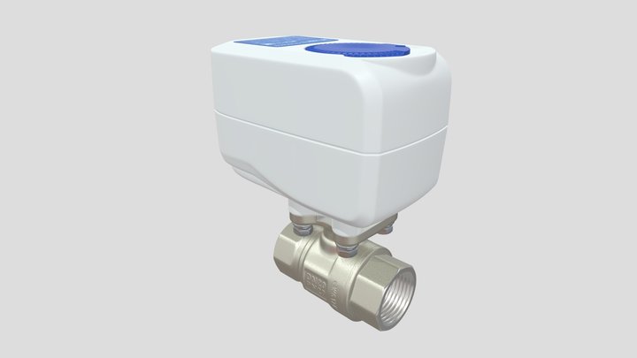 Кран DN20 PN20 до скпв Aquacontrol 3D Model