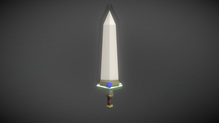 RPG Sword Low poly 3D Model