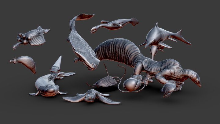 Prehistoric animals for 3D Printing 3D Model