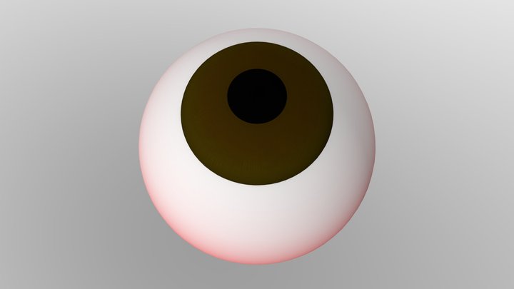 Brown eyeball 3D Model