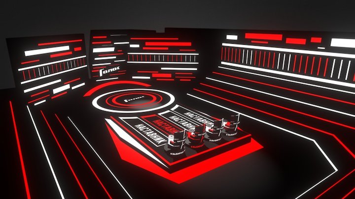 "The Voice" stage./Голос 3D Model