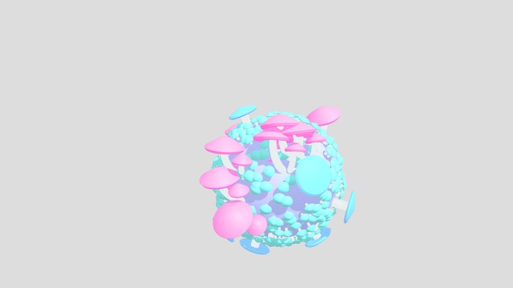 彩菇森林 3D Model