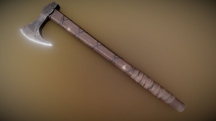 Historic viking axe 3D Model