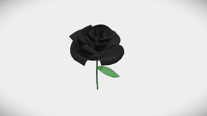 Black Rose 3D Model