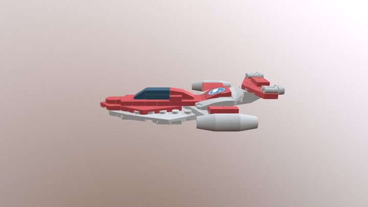 Lego sci-fi space ship 3D Model