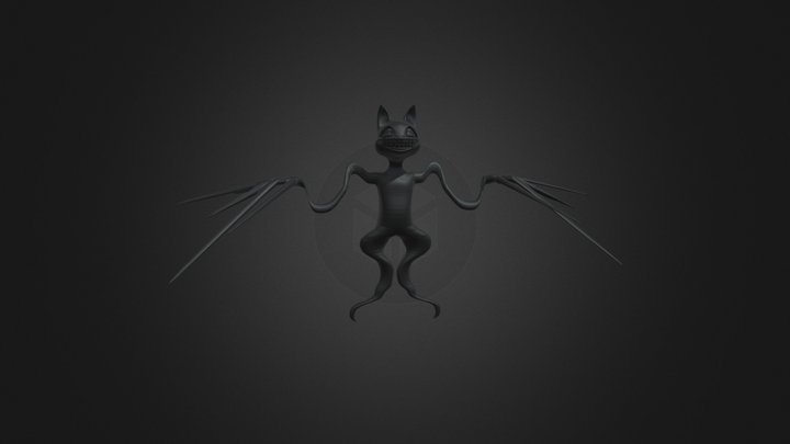 Cartoon Cat But He's Broken 3D Model
