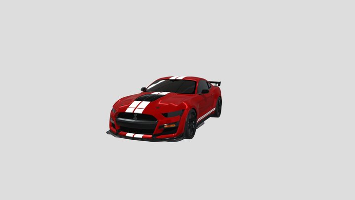 Ford Mustang Shelby GT500 2025 (detail interior) 3D Model