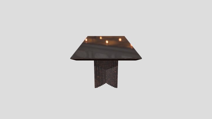 Modern Dining Table 3D Model