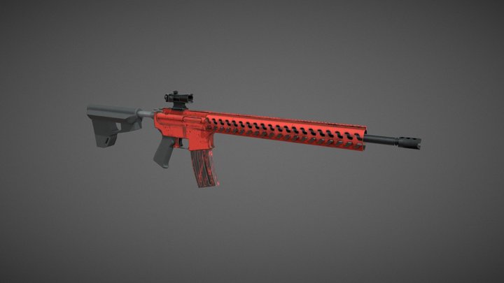 Stag Arm 3g Rifle 3D Model