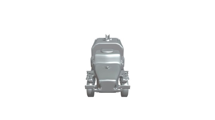 Military truck with heavy-duty tires 3D Model