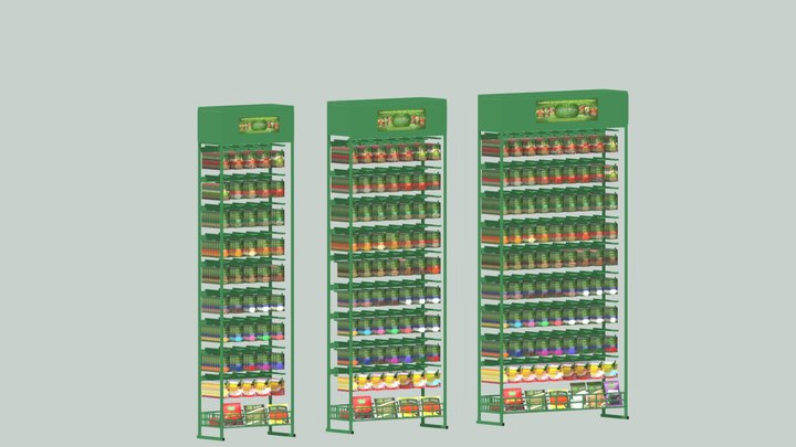 Expositor de Ferro 3D Model