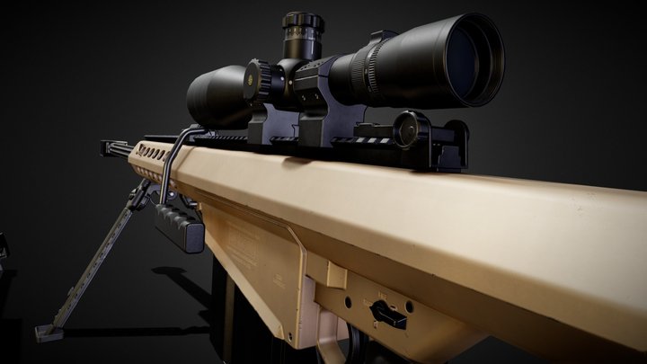 Barrett M82A1 3D Model