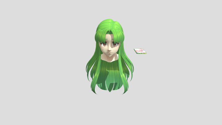 midori hair fan made 3D Model