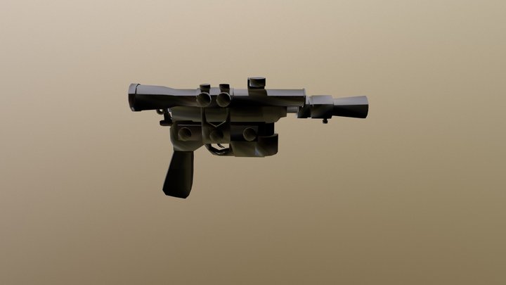Han Solo Gun (Attempt at Baking) 3D Model