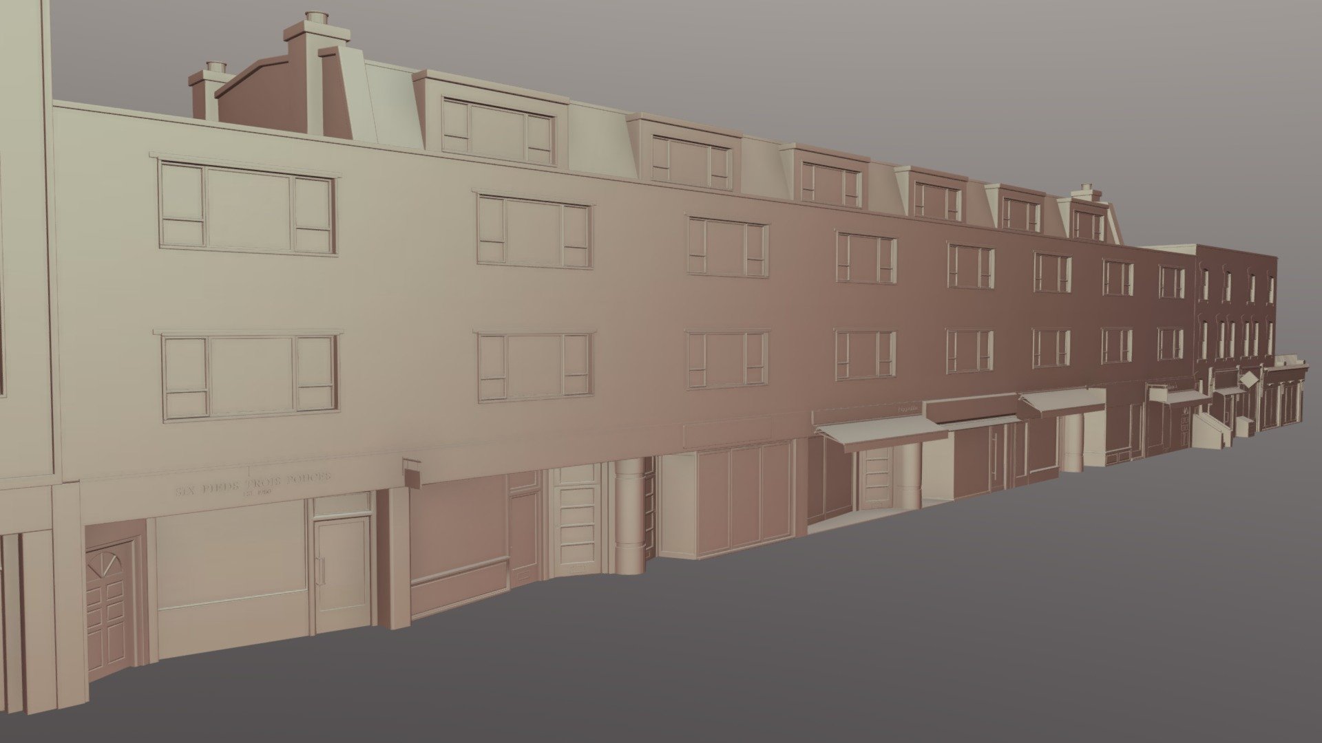 Street Background Model 01 - 3D model by Vossil [5f2982f] - Sketchfab