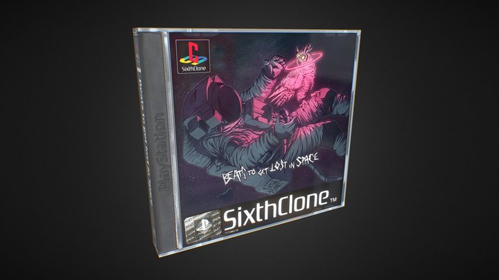 PS1 GAME CASE 3D Model