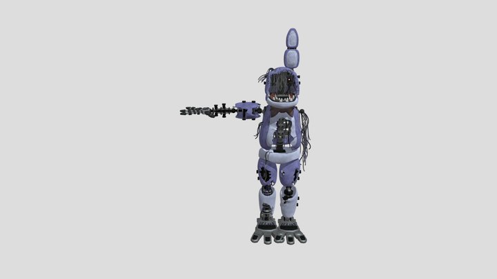 old withered bonnie itzbunny 3D Model