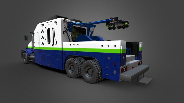 Wireline Truck 3D Model