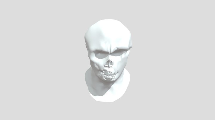 Ghost Jason Head Sculpt 3D Model