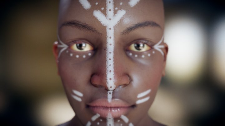 Tribal Woman 3D Model