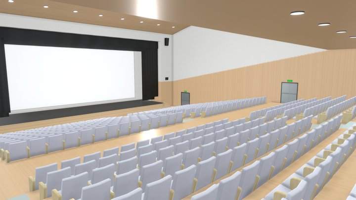 Theater Auditorium Room 3D 3D Model