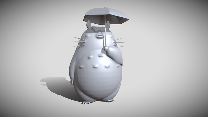 Totoro 3D Model – Fan Art 3D Model