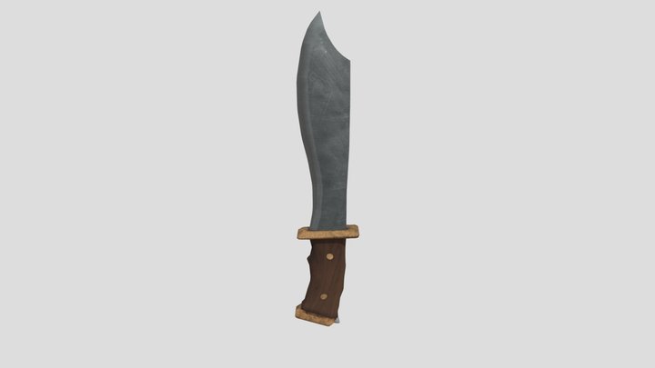 Bowie Knife 3D Model