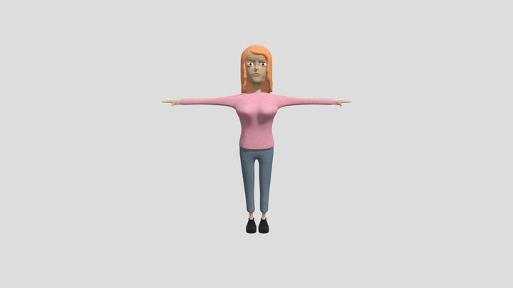 Mom Character 3D Model