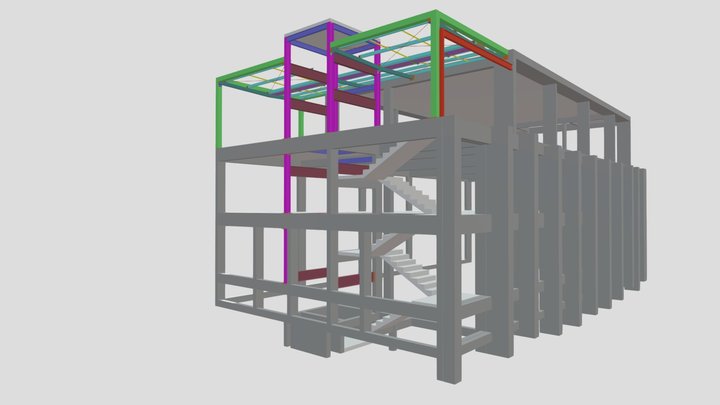 ESTRUTURA DO ELEVADOR-ETHOS-MABE ENG 3D Model