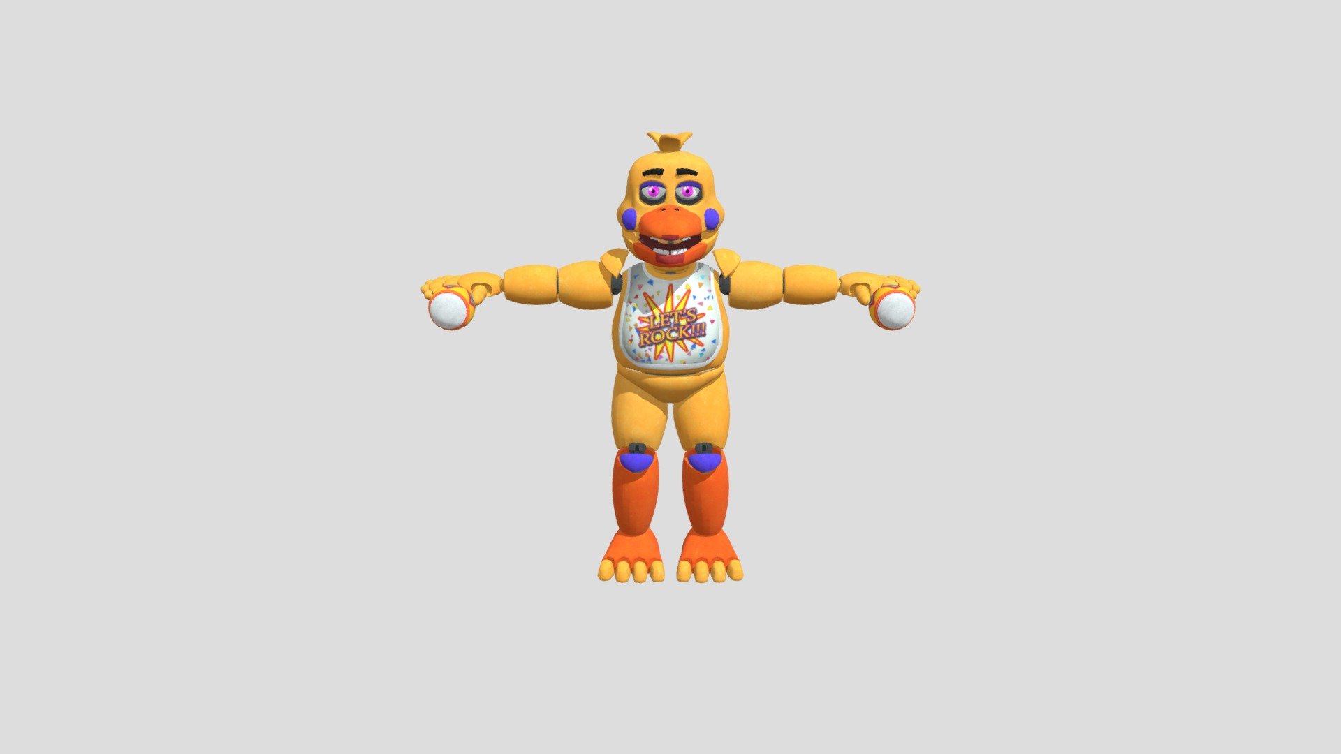 Rockstar Chica - Download Free 3D model by herospirit [5f2f021] - Sketchfab