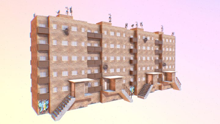 Soviet Build 5 Stages 3D Model