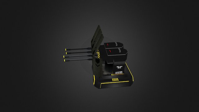 Machine - Gun Lv.3 3D Model