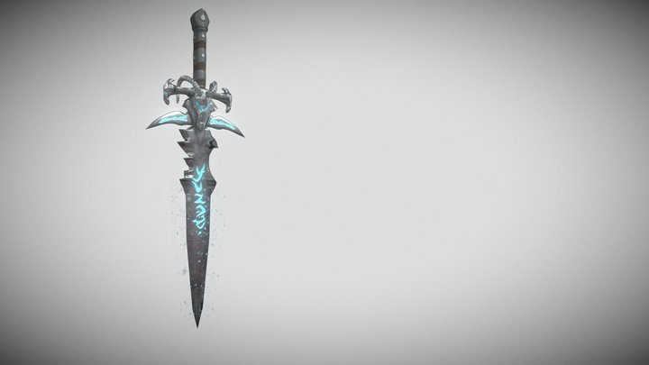 Frostmourne Sword - Arthas World of Warcreaft 3D Model