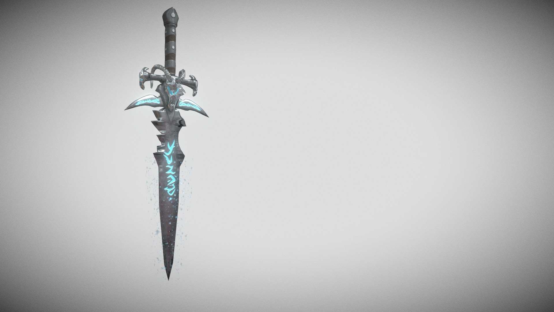 Frostmourne Sword - Arthas World Of Warcreaft - 3d Model By 