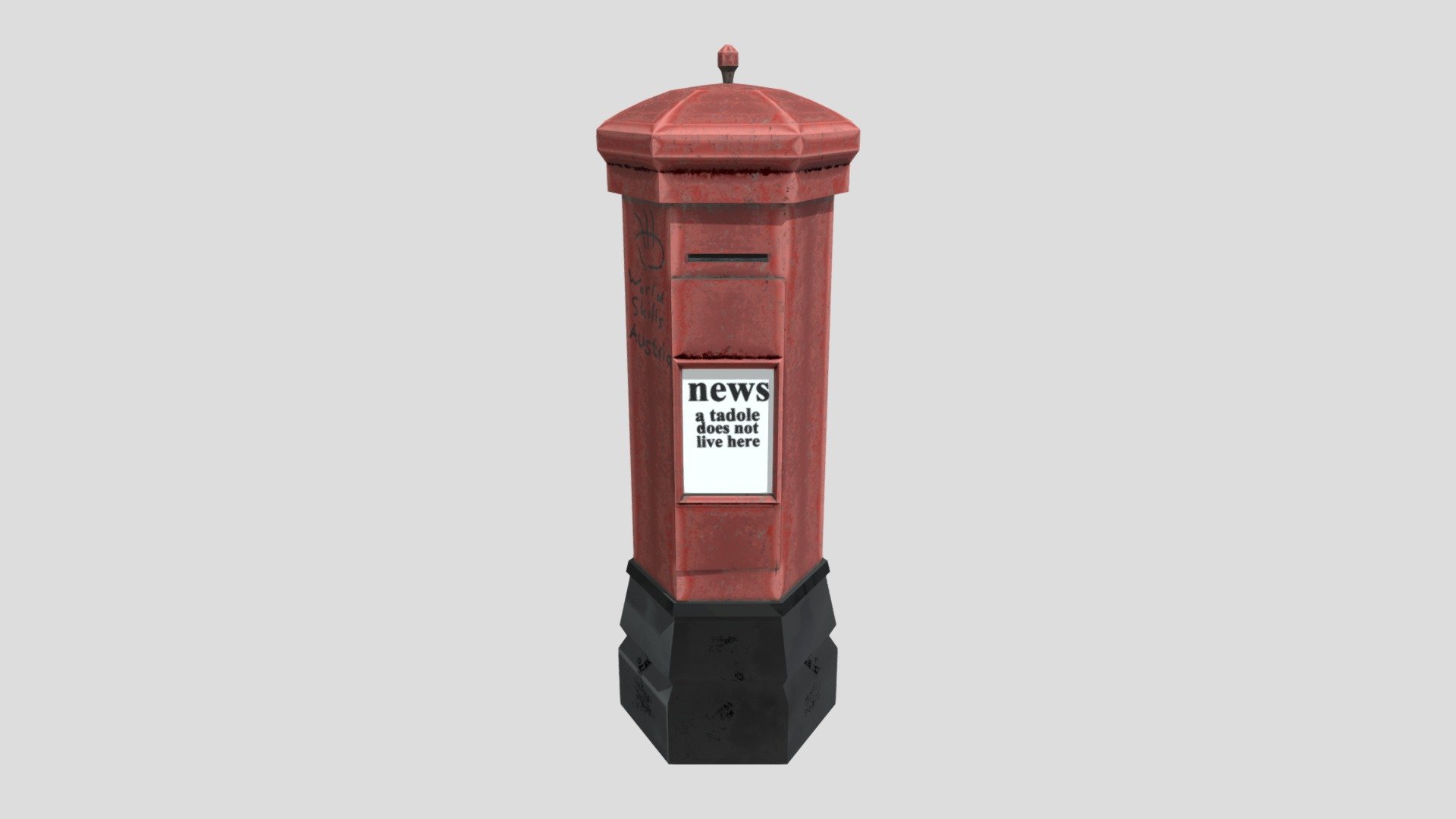 post box - 3D model by checkermince [5f2ff9a] - Sketchfab