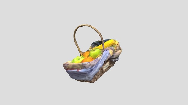 fruit basket 3D Model