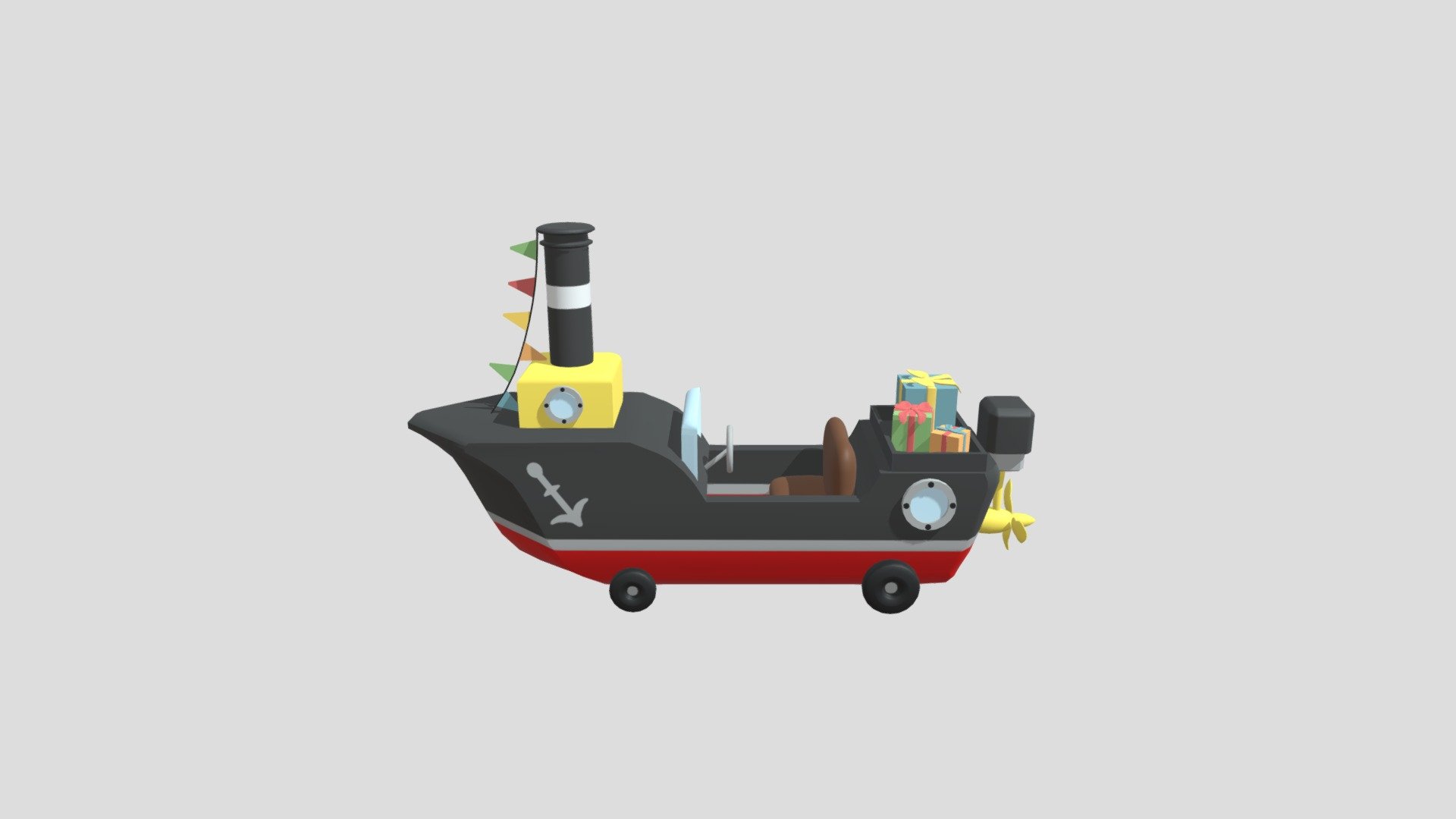 Stoomboot auto - Download Free 3D model by lisareglero [5f30e54 ...