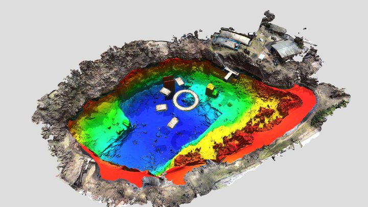 Riesenstein Scientific-Diving-Center Freiberg 3D Model