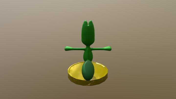 Treecko 3D Model