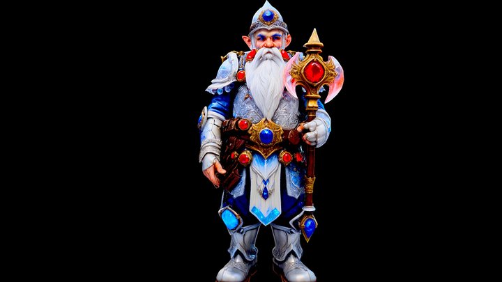 Dwarf miner fantasy – Modello 3D gratuito STL