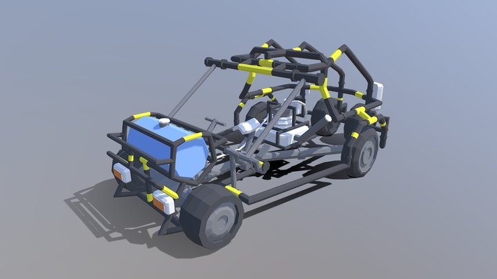 Water Buggy Hybrid 3D Model