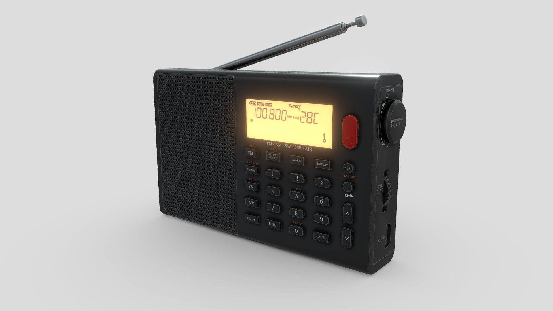 Portable Radio FM AM - Buy Royalty Free 3D model by ROH3D [5f337b5 ...