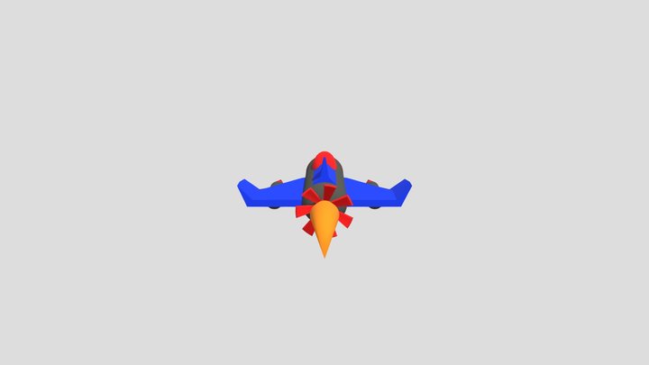 Simple Plane 3D Model