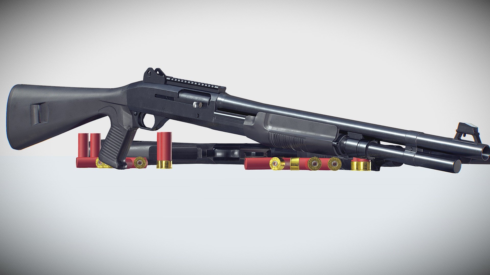 Benelli M3 Super-90 - 3D model by Lucas Lauer Gallo (@L_lauer