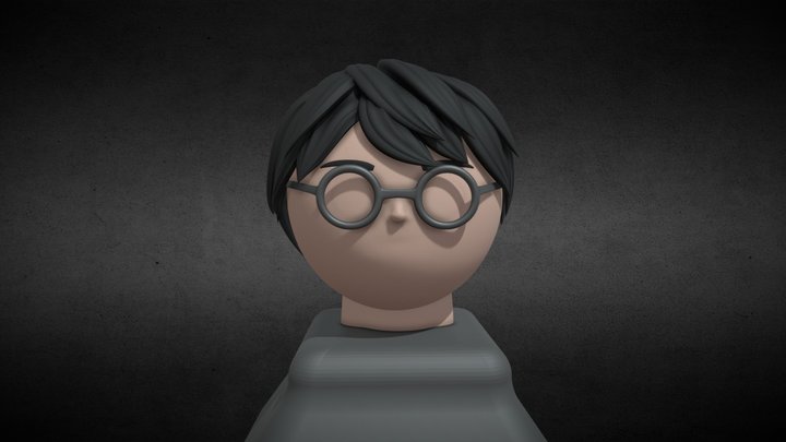 Harry Potter figure head keycap 3D Model