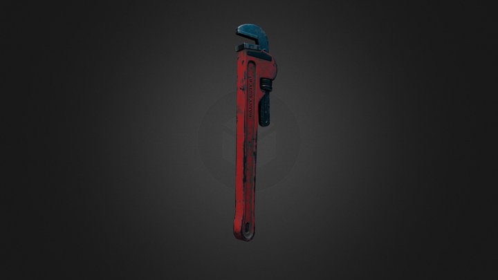 Pipe Wrench 3D Model